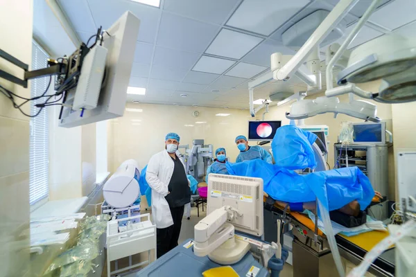 Advanced Operating Room Lots Equipment Professional Emergency Operating Room — Stock Photo, Image
