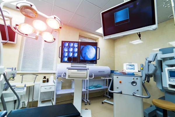 Monitor Profissional Contra Quarto Hospital Monitor Médico Sala Cirurgia — Fotografia de Stock