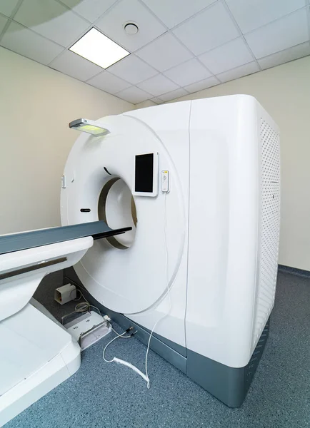 Mri Machine Ready Research Hospital Room Selective Focus Medic Equipment — Stock Photo, Image