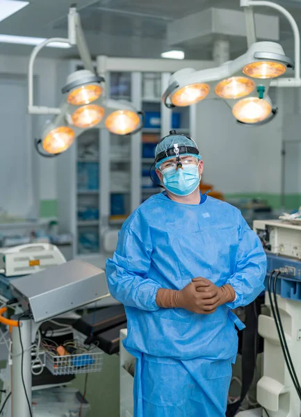 Спеціаліст Хірургії Масці Лікарні Швидкої Допомоги Операційний Клінічний Професійний Хірург — стокове фото