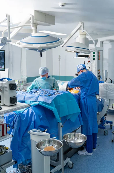 Professionelle Chirurgen Uniform Notarztteam Auf Der Notaufnahme Krankenhaus — Stockfoto