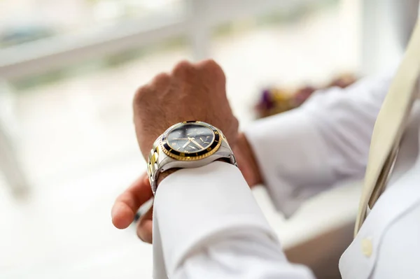 Luxury Elegance Man Clothing Man Wedding Wearing Shirt — Stockfoto
