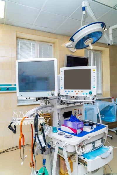 Monitoramento Tecnologias Médicas Hospital Saúde Moderno Computador Emergência — Fotografia de Stock