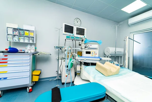 Modern equipment for patient health. Hospital with new technology instruments.