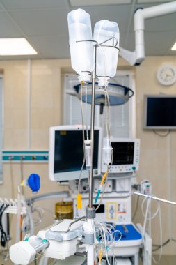 Emergency computer technologies. Modern medical equipment for surgery healthcare.