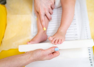 Child pediatric healthcare treating. Childhood pediatrician examination.