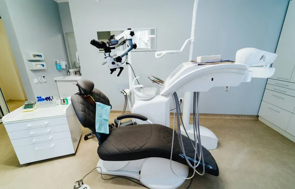 Professional Dentist Workplace Stomatology Modern Clinical Teeth Healthcare — Zdjęcie stockowe