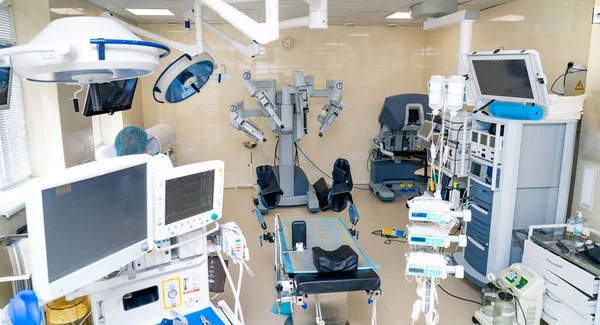 Professional Clinical Surgery Equipment Modern Surgical Devices New Hospital Room — Stok fotoğraf