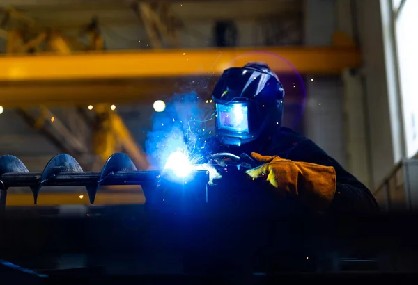 Safety Uniform Manuifacturing Heavy Industry Engineering Factory Industrial Worker — Stock Photo, Image