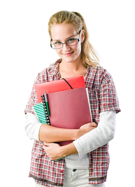 Nádherná jistý mladý student žena. Stock Fotografie