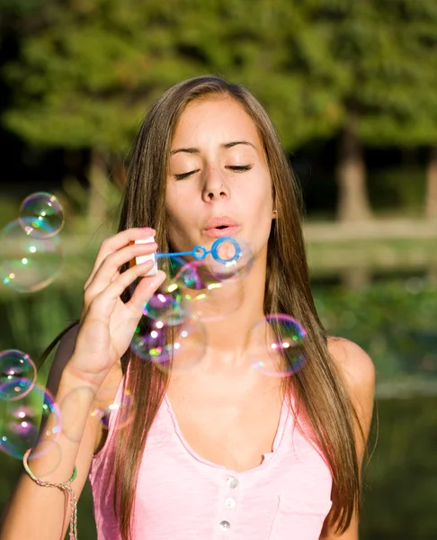 Wunderschöne verträumte junge Teenager. Stockbild