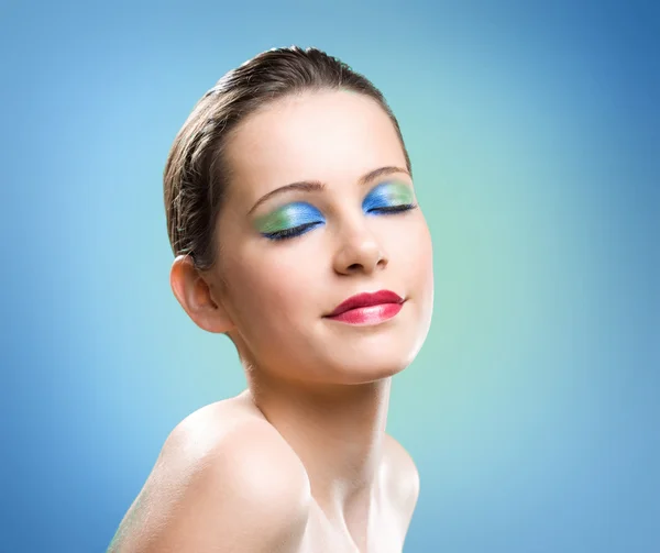 Brillantes colores de maquillaje . — Foto de Stock