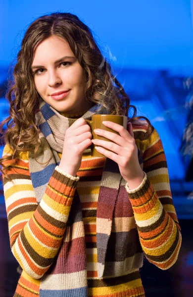 A cozy drink for a cold evening. — Stock Photo, Image