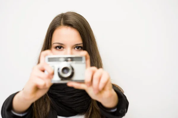 Joven fotógrafo . — Foto de Stock