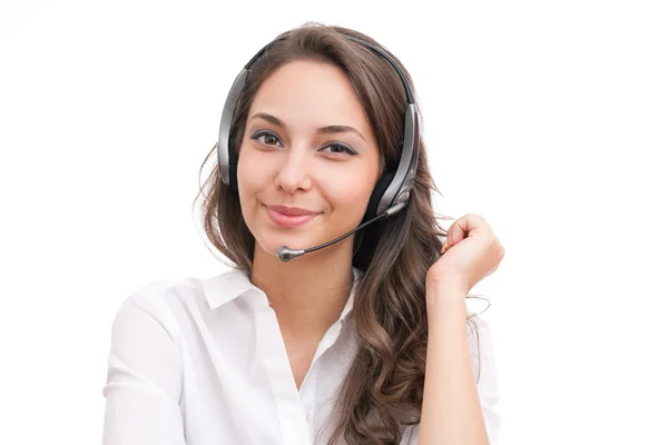 Smiling friendly office girl. — Stock Photo, Image