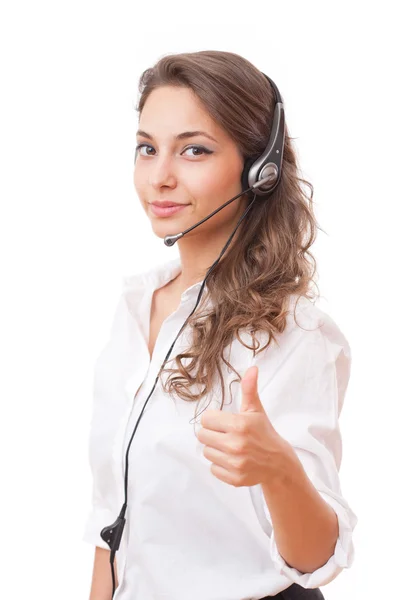 Friendly young office woman. — Stock Photo, Image