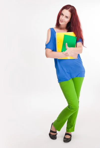Funny colorful young student. — Stock Photo, Image