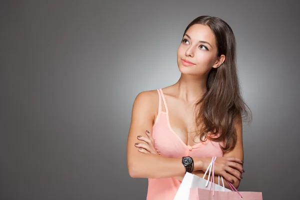 Rosa de compras . —  Fotos de Stock