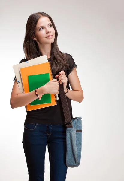 Junges studentisches Mädchen. — Stockfoto