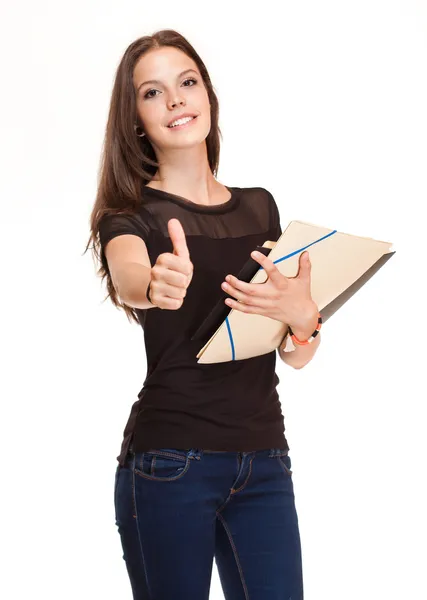 Bonito jovem estudante . — Fotografia de Stock