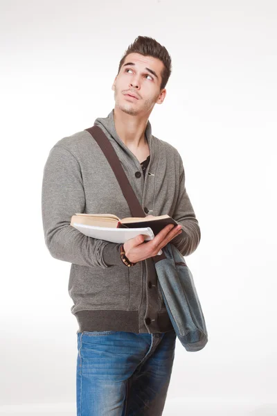 Bonito jovem estudante . — Fotografia de Stock