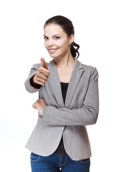 Moda morena mujer de negocios . — Foto de Stock