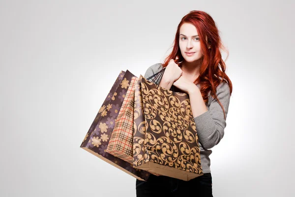 Fashionable young shopper. — Stock Photo, Image