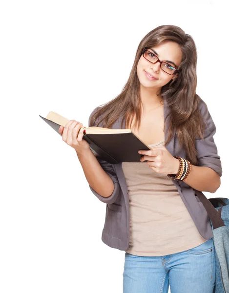 Junge hübsche Studentin. — Stockfoto