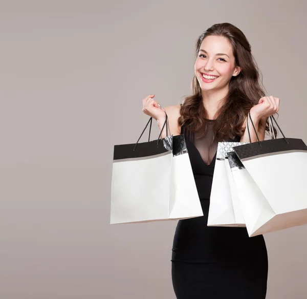 Compras felizes. — Fotografia de Stock