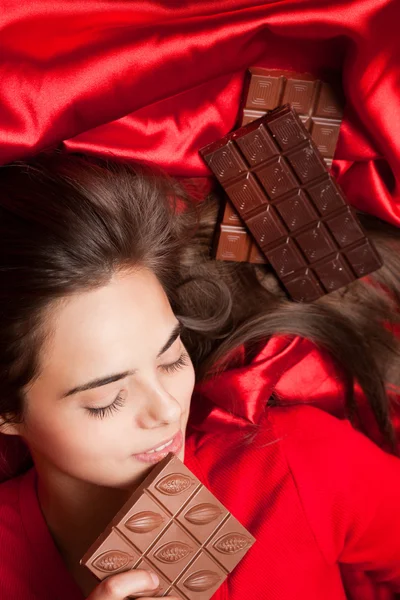 Choklad glädje. — Stockfoto