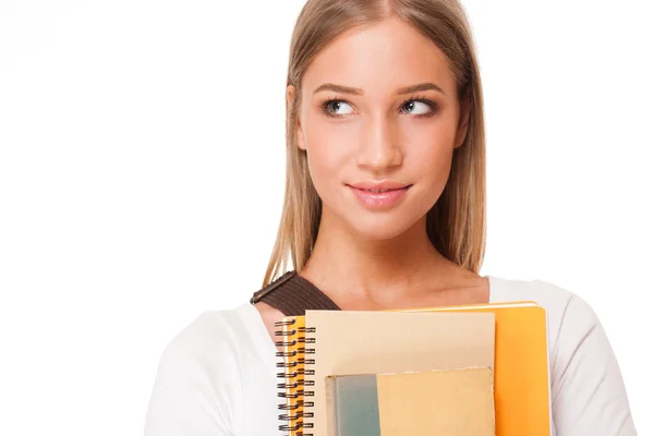 Attraktive junge Studentin. — Stockfoto