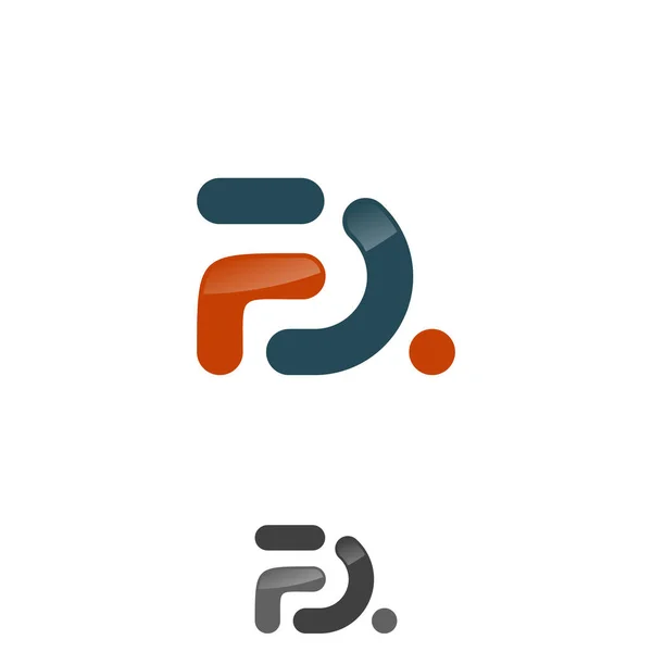 Letra Símbolo Diseño Tecnología Del Logotipo Letras Modernas Creativas Vector — Vector de stock
