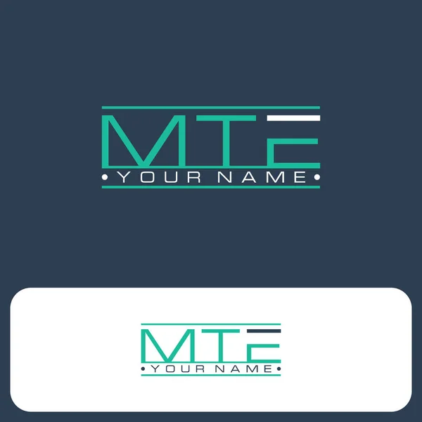 Design Moderne Mte Lettre Logo Concept Design Illustration Vectorielle Eps — Image vectorielle