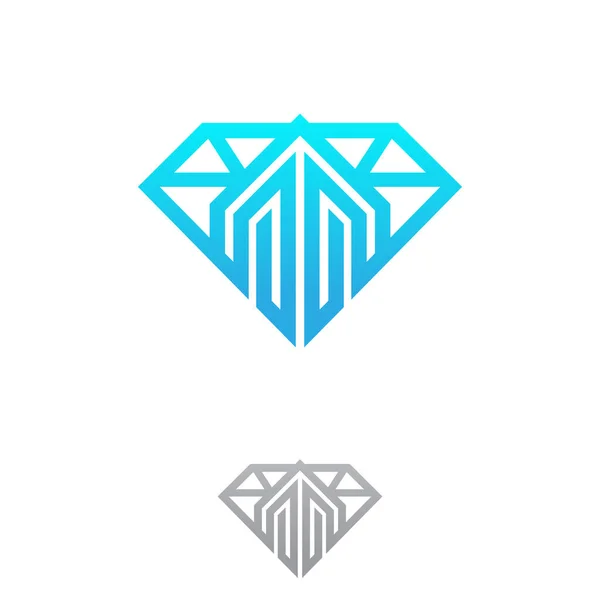 Gebouw Logo Concept Design Vormige Diamant Vectorillustratie Eps Eps — Stockvector