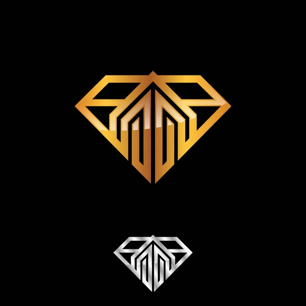 Logo Diseño Diamante Para Industria Construcción Símbolo Logotipo Ilustración Vectorial — Vector de stock