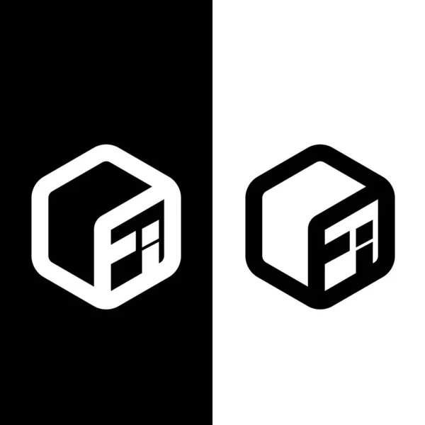 Літери Логотипу Шаблону Векторної Форми Дизайну Коробки Векторні Ілюстрації Eps — стоковий вектор