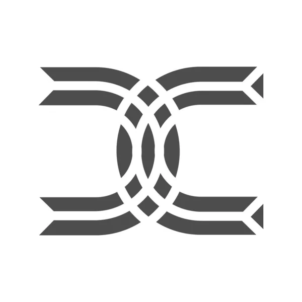Modello Vettoriale Icona Monogramma Logo Illustrazione Vettoriale Eps Eps — Vettoriale Stock
