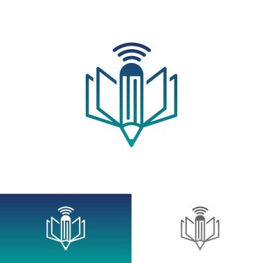 E logo tasarım vektörü öğreniyor. Yaratıcı minimalist logo simgesi. Vektör illüstrasyon EPS.8 EPS.10