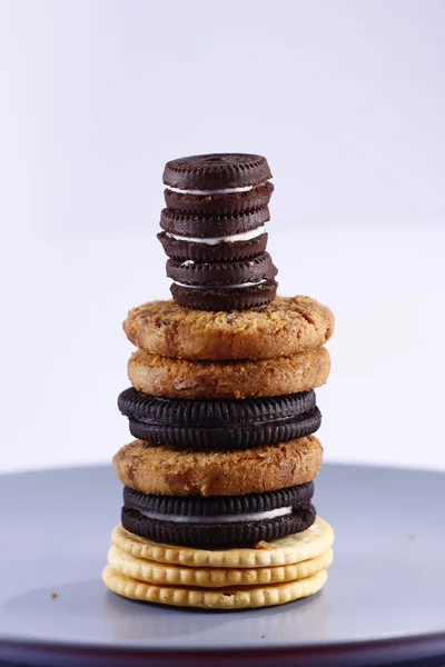 Pile or Stack of Cookies — Stock Photo, Image