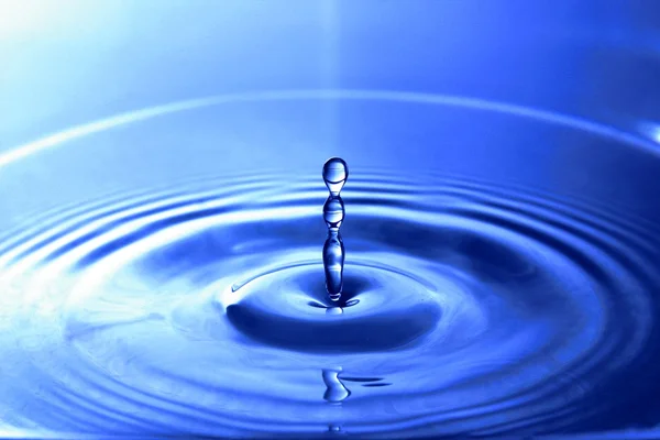 Gocce d'acqua - Blu — Foto Stock