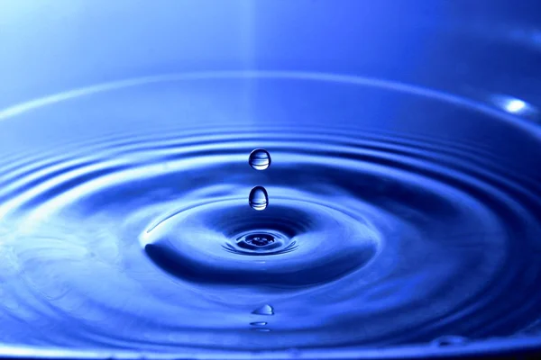 Gocce d'acqua - Blu — Foto Stock