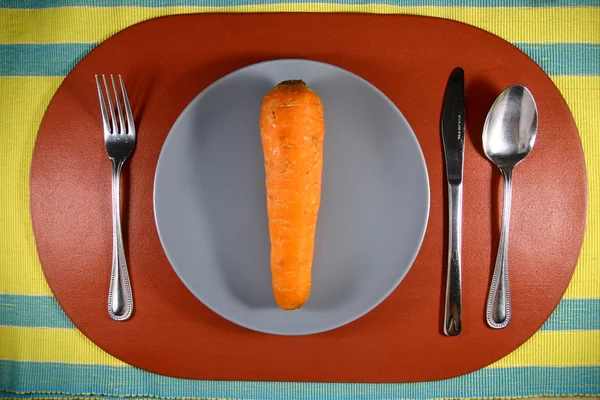 Carrot on a Plate — Stock Photo, Image