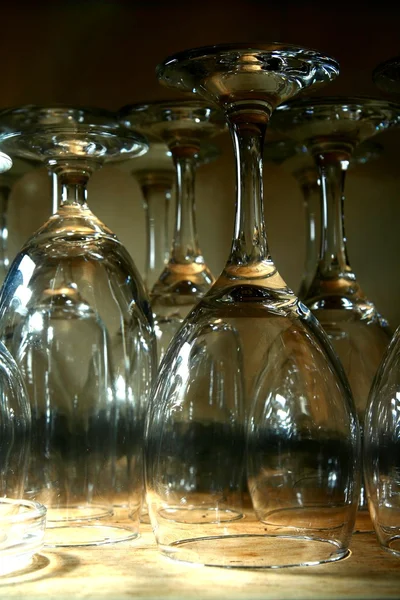 Gobelets de vin et d'eau — Photo