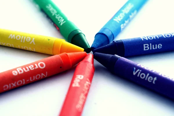 Colored Crayons — Stock Photo, Image