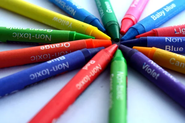 Colored Crayons — Stock Photo, Image