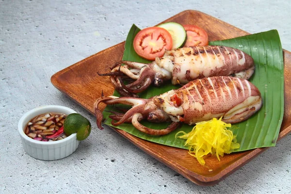 Photo Freshly Grilled Squid — Stock Photo, Image