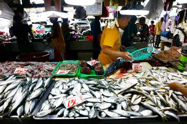 Cainta Rizal Philippines July 2022 Assorted Fresh Fish Other Seafoods —  Fotos de Stock