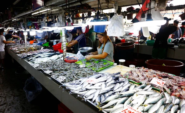 Cainta Rizal Filipinas Julio 2022 Surtido Pescado Fresco Otros Productos —  Fotos de Stock