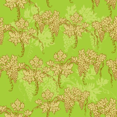 Dikişsiz desen - el çekilmiş Şaraplık arka plan