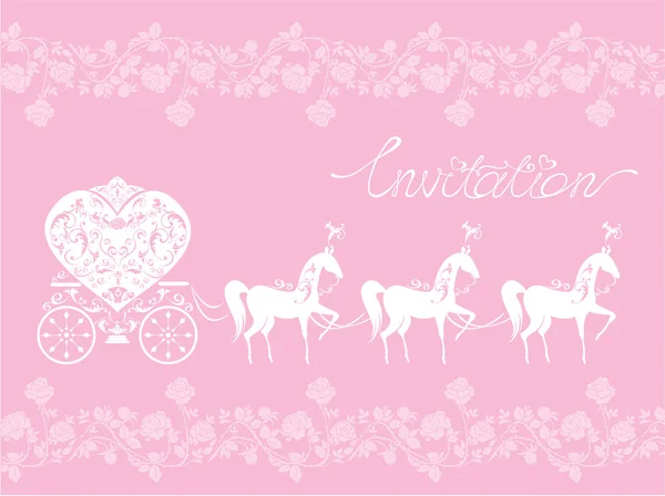Розовая открытка с кружевным орнаментом. Цветочный фон с — стоковый вектор